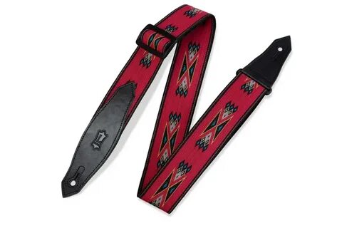 LEVY'S MSSN80-RED - Ремень для гитары,красный (ней MSSN80-RED