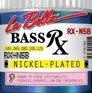 La Bella RX-N5B RX – Nickel Комплект струн для 5-с RX-N5B RX