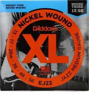 D'Addario EJ22 (13-56) струны для электрогитары Ja EJ22 XL