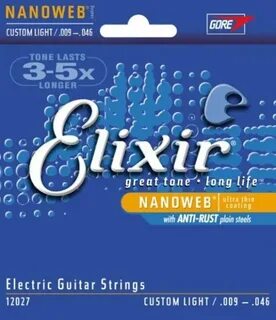 Elixir 12027 (9-46) Anti Rust NanoWeb Custom Light 12027