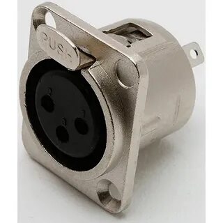 SHNOOR S3FDX Разъем панельный XLR 3p female, S3FDX