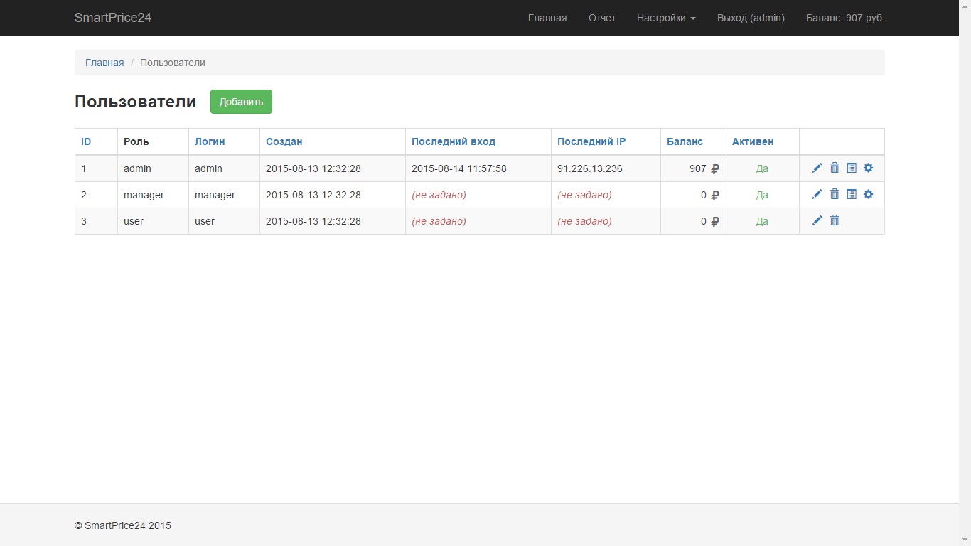 Пользователи